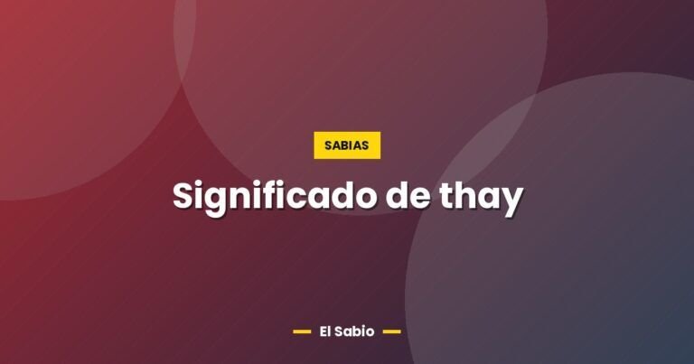 significado de thay 5941
