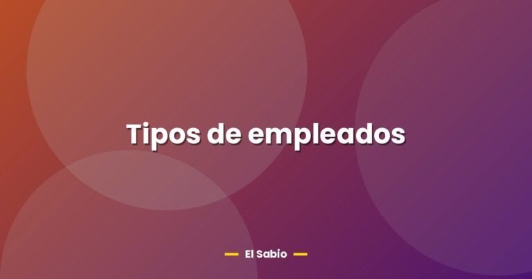 tipos de empleados 29450