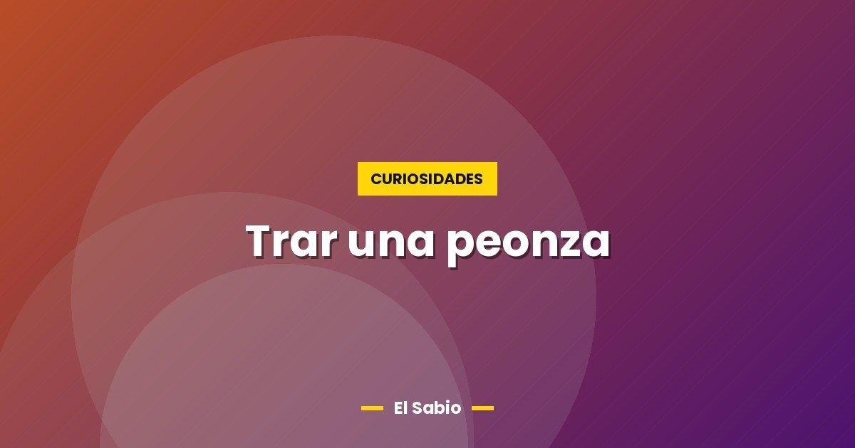 Trar una peonza