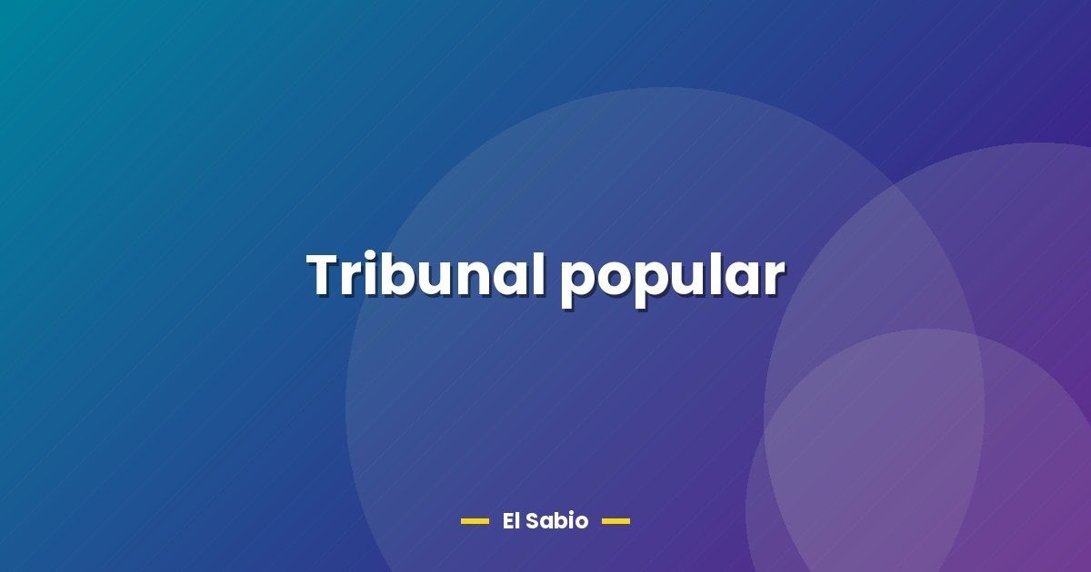Tribunal popular