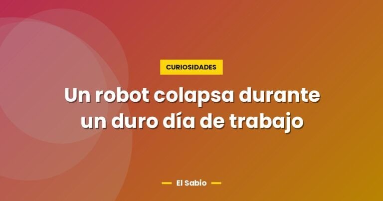 un robot colapsa durante un duro dia de trabajo 2583