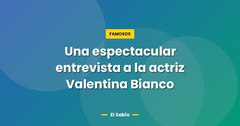una espectacular entrevista a la actriz valentina bianco 7239