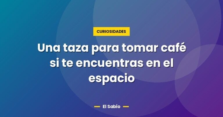 una taza para tomar cafe si te encuentras en el espacio 2780